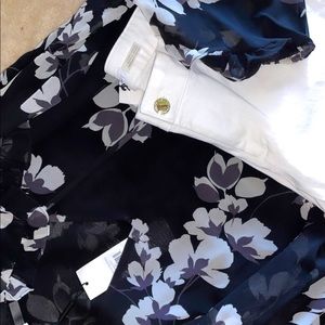 Calvin Klein floral blouse